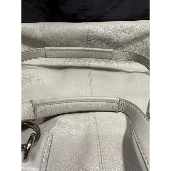 Coach Legacy Tote #19264 Leather Chalk Ivory‎ Pocket Shoulder Bag EUC - Picture 15 of 16